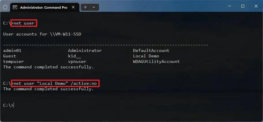 如何在Windows 11上禁用用户帐户